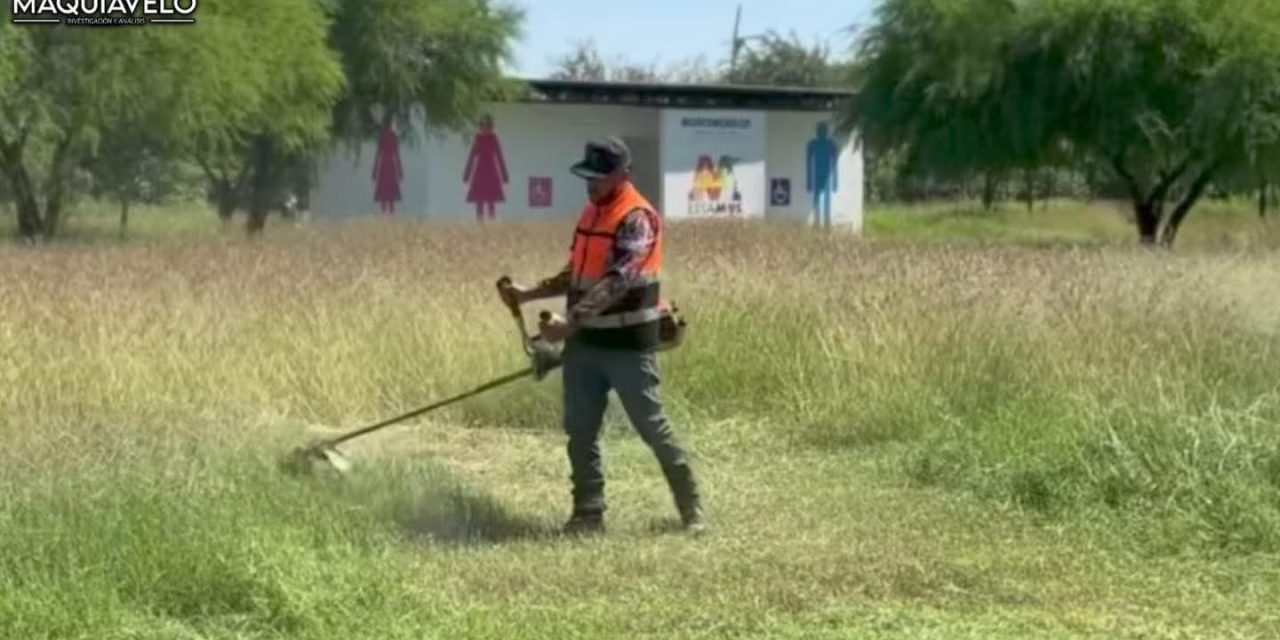 MIGUEL ÁNGEL SALAZAR GARANTIZA MANTENIMIENTO EN PARQUES Y JARDINES DE MONTEMORELOS