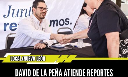 DAVID DE LA PEÑA ATIENDE REPORTES CIUDADANOS EN EL ÁLAMO