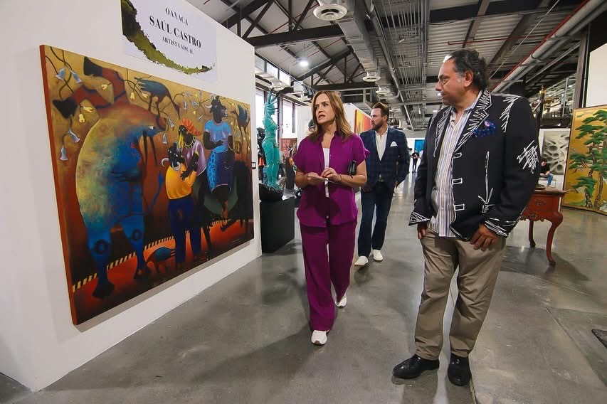 CLARA LUZ FLORES RESALTA EL PODER DEL ARTE COMO FUERZA DE CAMBIO SOCIAL EN LA FERIA INTERNACIONAL DE ARTE