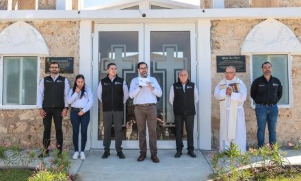 DAVID DE LA PEÑA ENTREGA CAPILLA RENOVADA EN EL PANTEÓN SAN MARCOS