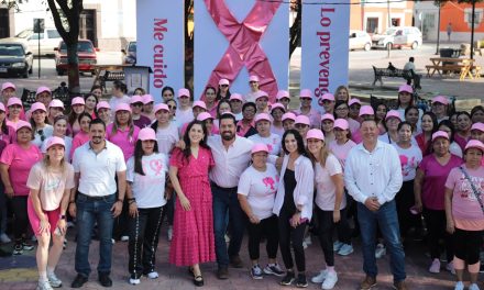 DAVID SÁNCHEZ ARRANCA CAMPAÑA CONTRA EL CÁNCER DE MAMA EN GENERAL TERÁN