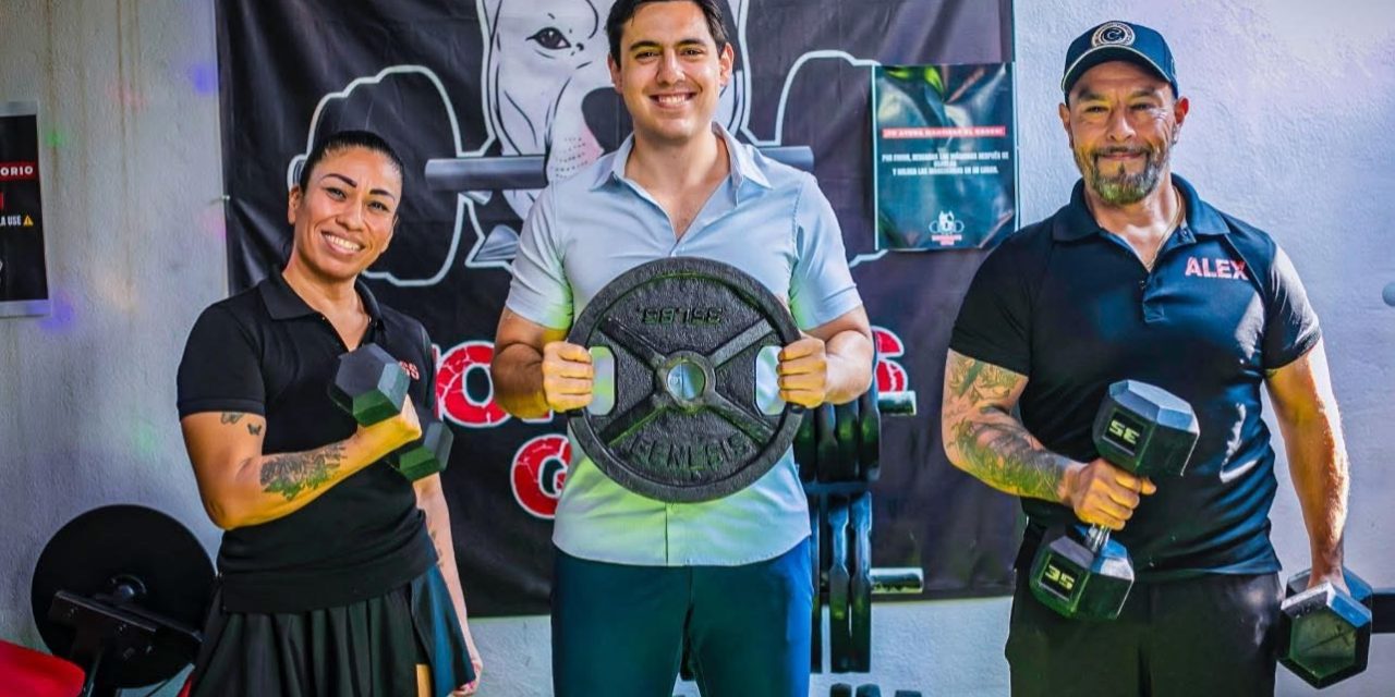 CÉSAR GARZA PROMUEVE EL COMERCIO LOCAL CON INVITACIÓN AL GIMNASIO MORGAN’S GYM