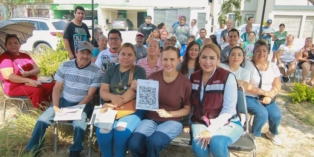 CLARA LUZ FLORES DESTACA ORGANIZACIÓN CIUDADANA EN LA COLONIA RENACIMIENTO