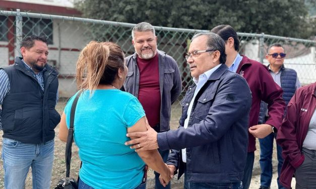 ANDRÉS MIJES ARRANCA REHABILITACIÓN DE CALLE Y CONSTRUCCIÓN DE BARDA EN CENTRO INTEGRAL