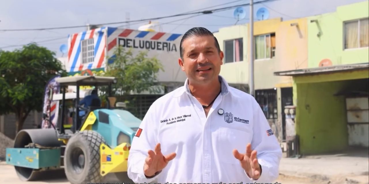 GERARDO DE LA MAZA SUPERVISA AVANCES EN REHABILITACIÓN DE LA AVENIDA CARRIZAL