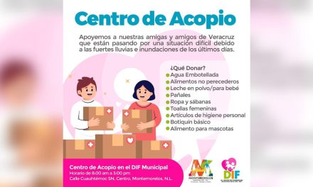 MIGUEL ÁNGEL SALAZAR INVITA A LA  COMUNIDAD DE MONTEMORELOS  A SOLIDARIZARSE ANTE LLUVIAS EN VERACRUZ
