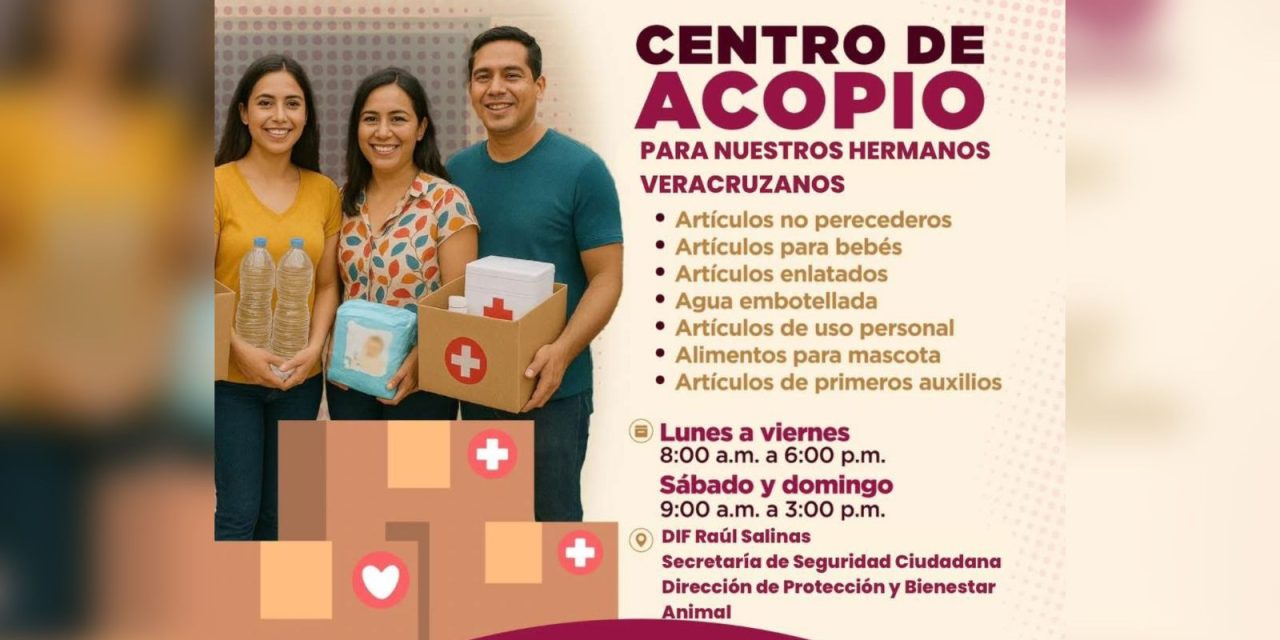 ANDRÉS MIJES ACTIVA CENTROS DE ACOPIO EN ESCOBEDO PARA AYUDAR A FAMILIAS VERACRUZANAS