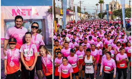 RAÚL CANTÚ Y NELLY GARZA ENCABEZAN PRIMER TROTE 5K EN SALINAS VICTORIA POR LA LUCHA CONTRA EL CÁNCER DE MAMA