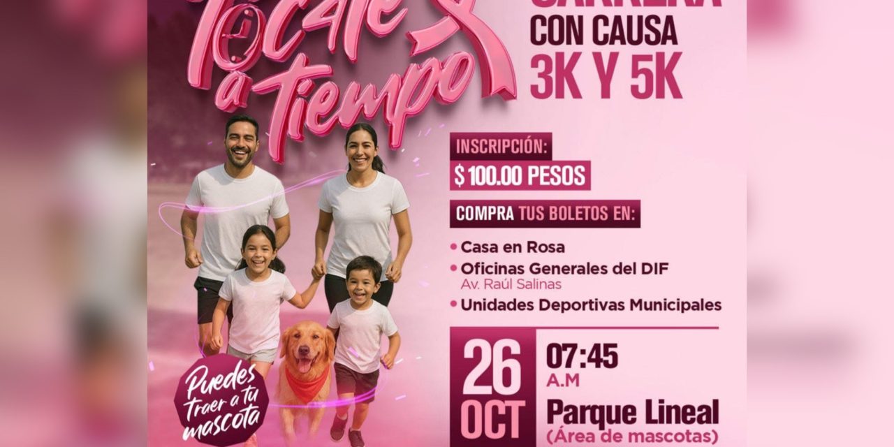 ANDRÉS MIJES CONVOCA A FAMILIAS DE ESCOBEDO A SUMARSE A LA CARRERA “TÓCATE A TIEMPO”