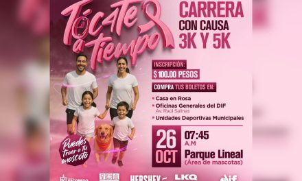 ANDRÉS MIJES CONVOCA A FAMILIAS DE ESCOBEDO A SUMARSE A LA CARRERA “TÓCATE A TIEMPO”