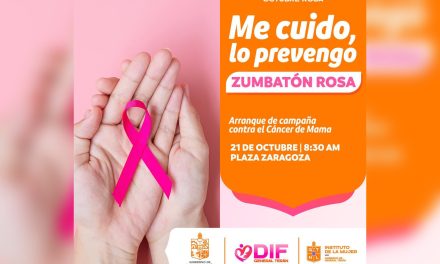 DAVID SÁNCHEZ Y ANA CECILIA GARCÍA INVITAN AL “ZUMBATÓN ROSA” EN GENERAL TERÁN PARA FOMENTAR LA PREVENCIÓN DEL CÁNCER DE MAMA
