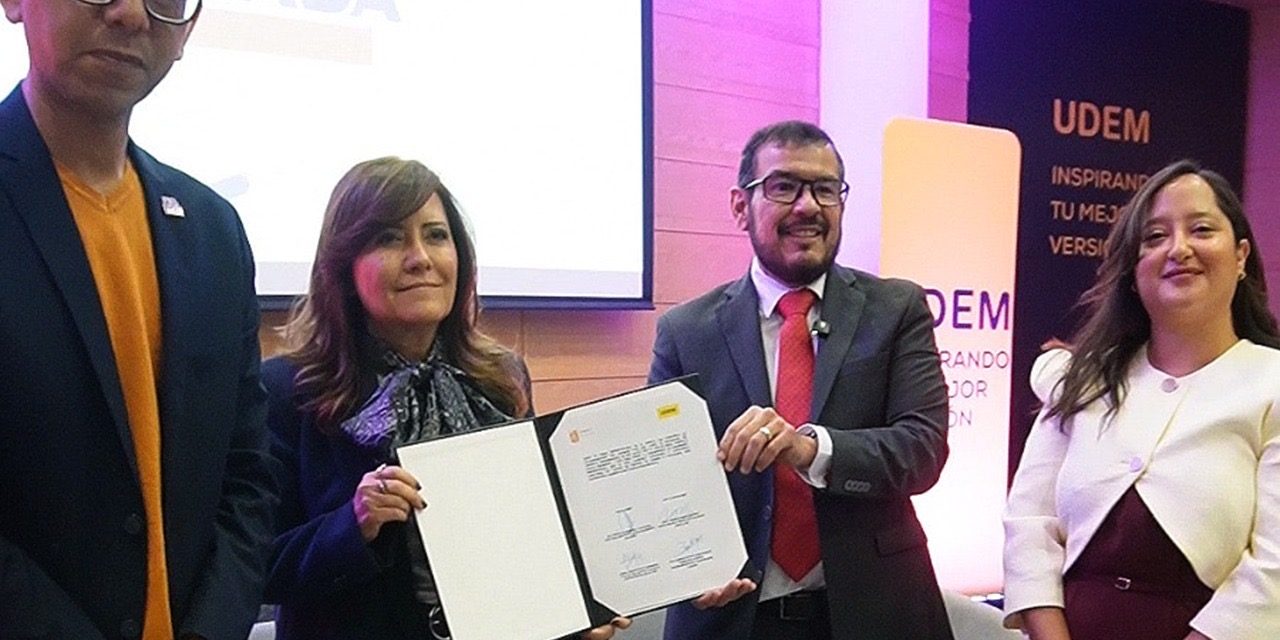 FEDERICO ROJAS Y UDEM FIRMAN CONVENIO PARA ERRADICAR LA VIOLENCIA DE GÉNERO