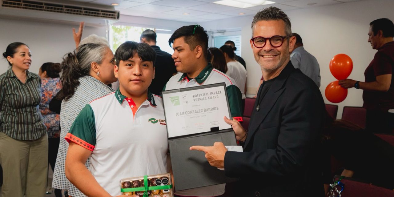 ANDRÉS PINTOS RECONOCE LOGRO INTERNACIONAL DE ESTUDIANTES DE CONALEP NL