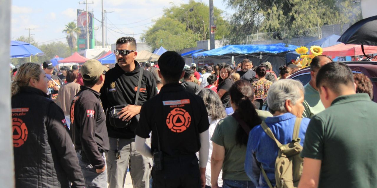 PROTECCIÓN CIVIL REPORTA QUE MÁS DE 250 000 PERSONAS VISITARON PANTEONES EN NL DURANTE DÍA DE MUERTOS