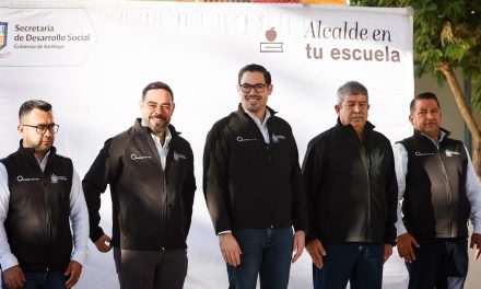 DAVID DE LA PEÑA IMPULSA EDUCACIÓN Y SALUD EN ESCUELA PRIMARIA DE SANTIAGO