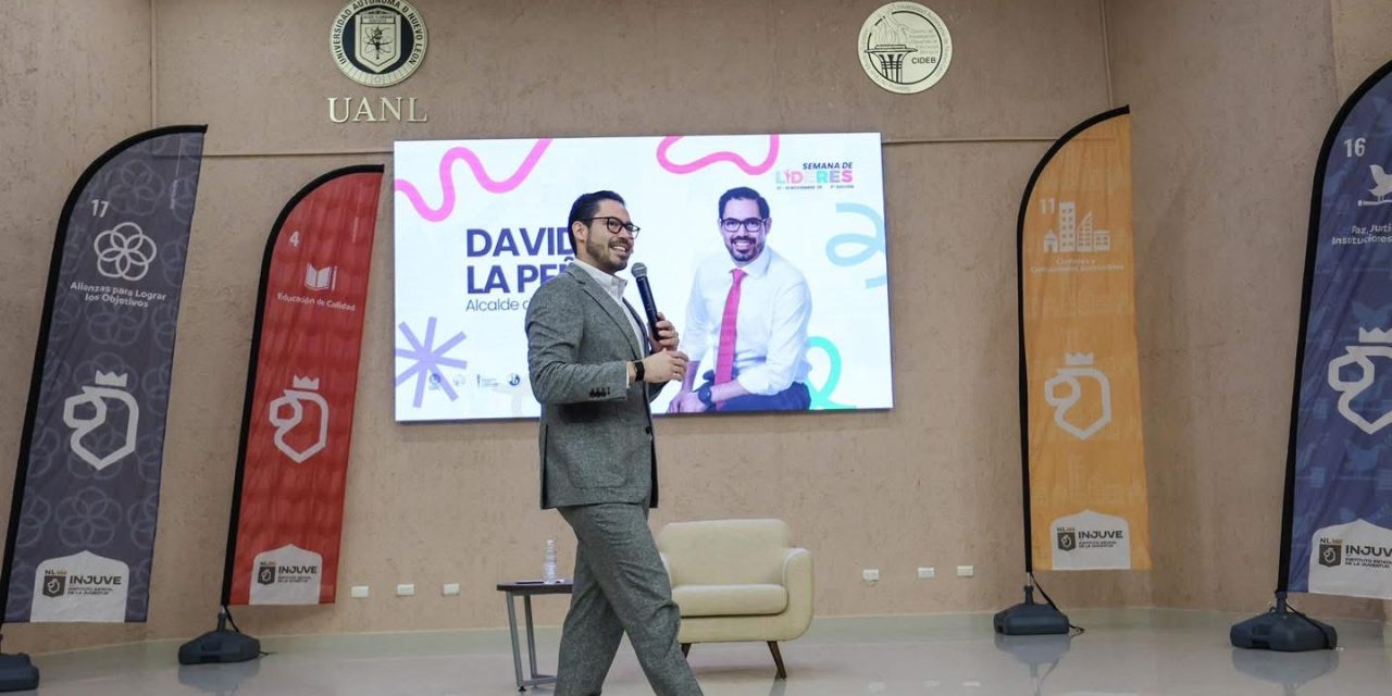 DAVID DE LA PEÑA COMPARTE EXPERIENCIA DE LIDERAZGO CON JÓVENES DEL CIDEB UANL
