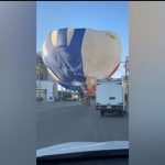 GLOBO AEROSTÁTICO ATERRIZA DE EMERGENCIA EN PASEO DEL MORAL