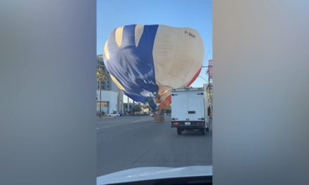 GLOBO AEROSTÁTICO ATERRIZA DE EMERGENCIA EN PASEO DEL MORAL