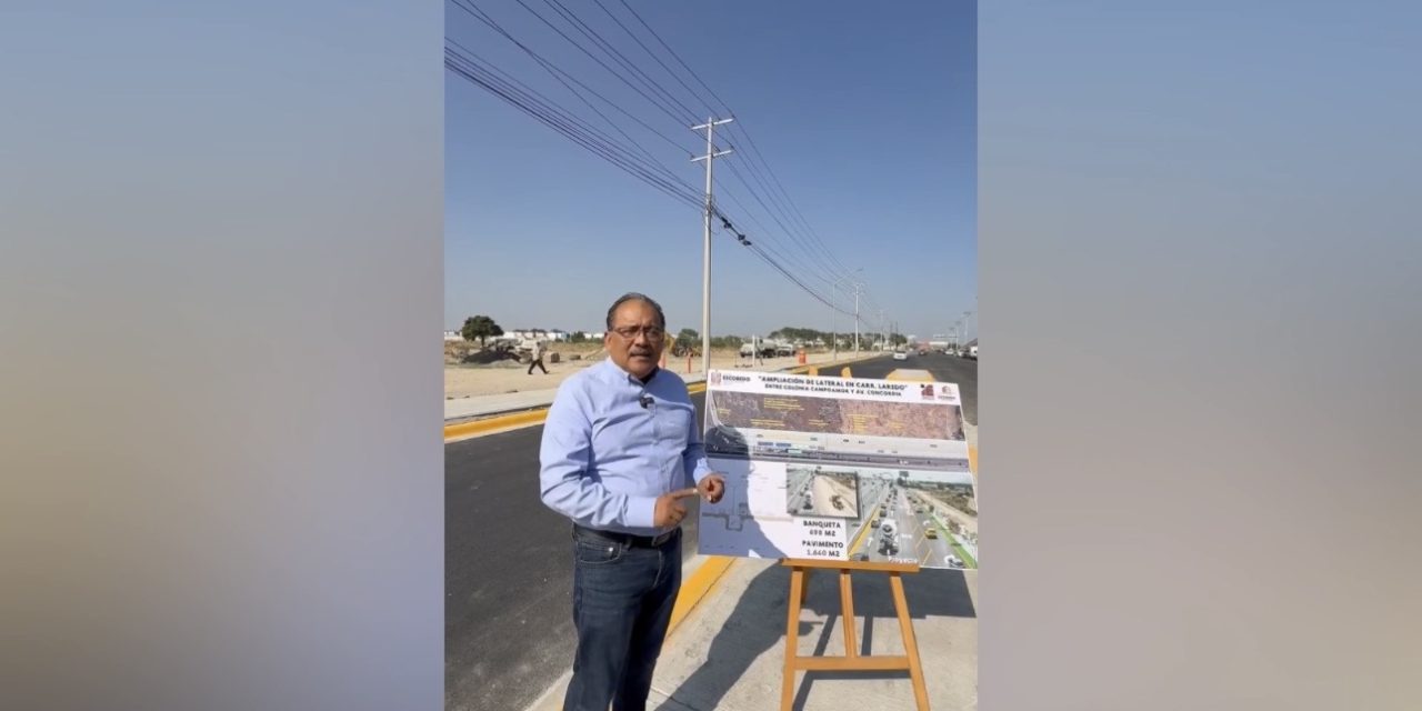 ANDRÉS MIJES HABILITA CARRIL CONTINUO PARA ÁGIL INCORPORACIÓN A CONCORDIA Y MEJORA DEL TRÁFICO EN LA CARRETERA LAREDO