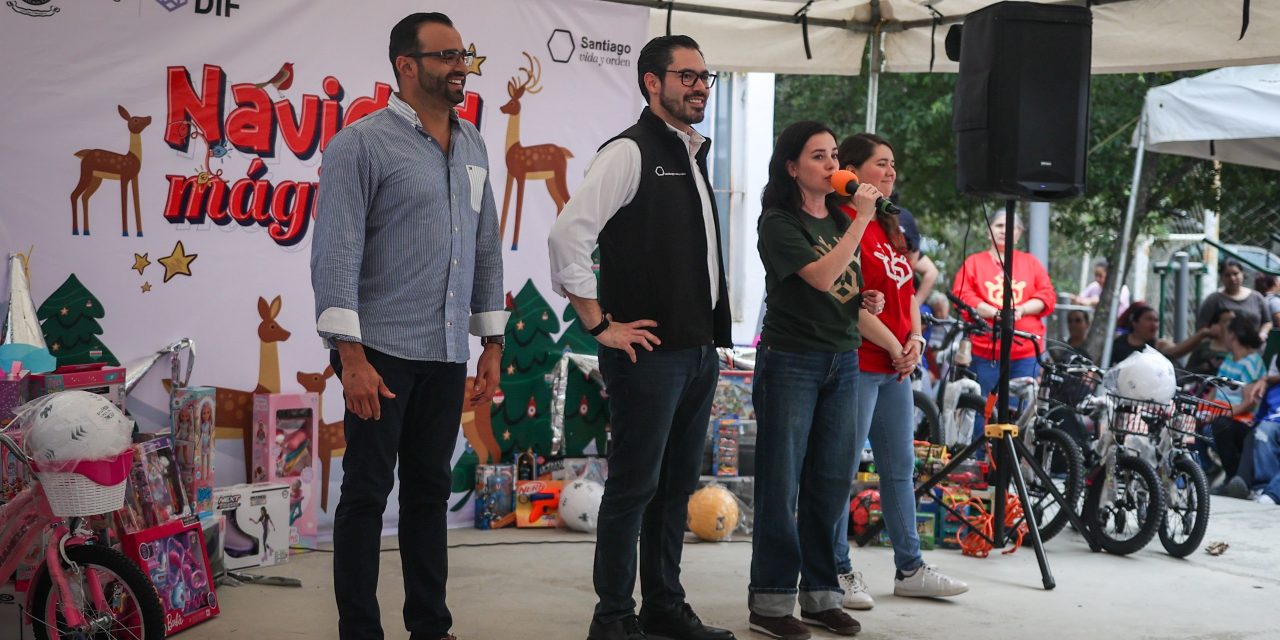 DAVID DE LA PEÑA DA INICIO A LAS “POSADAS DIF: NAVIDAD MÁGICA 2025” EN SANTIAGO