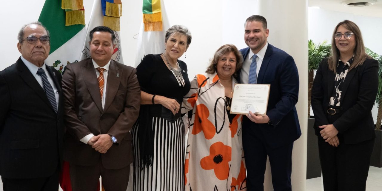 DRA. IRMA EVANGELINA OLIVA GARZA DESTACA SU VISIÓN EN CULTURA FISCAL Y RECIBE RECONOCIMIENTO EN LA FACDYC