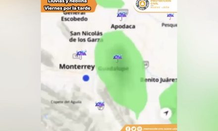 PROTECCIÓN CIVIL NL EMITE REPORTE POR LLUVIAS Y LLAMADO A EXTREMAR PRECAUCIONES