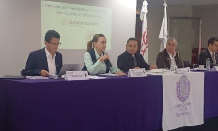 CLARA LUZ FLORES LLAMA A MUNICIPIOS A UNIR ESFUERZOS POR LA PAZ EN MICHOACÁN