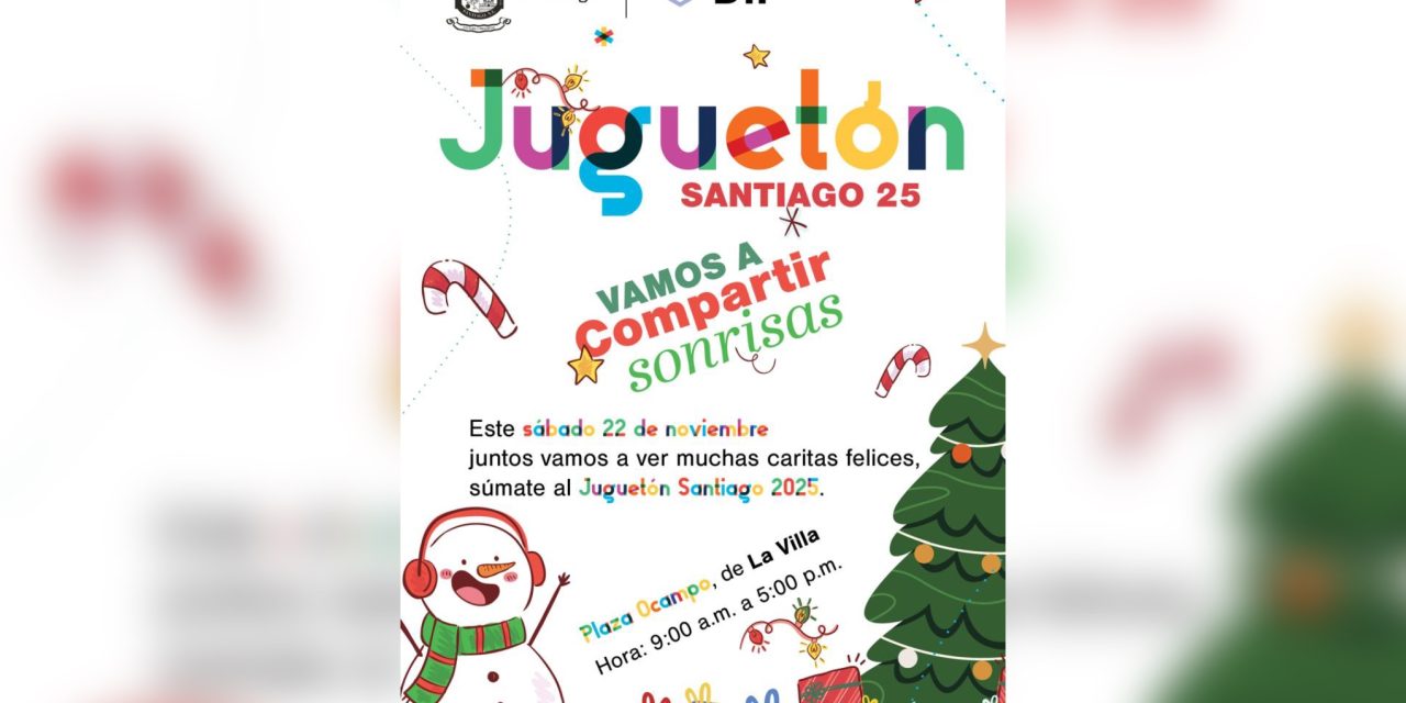 DAVID DE LA PEÑA Y OLGA AMALIA VILLALÓN INVITAN A SUMARSE AL “JUGUETÓN 2025”