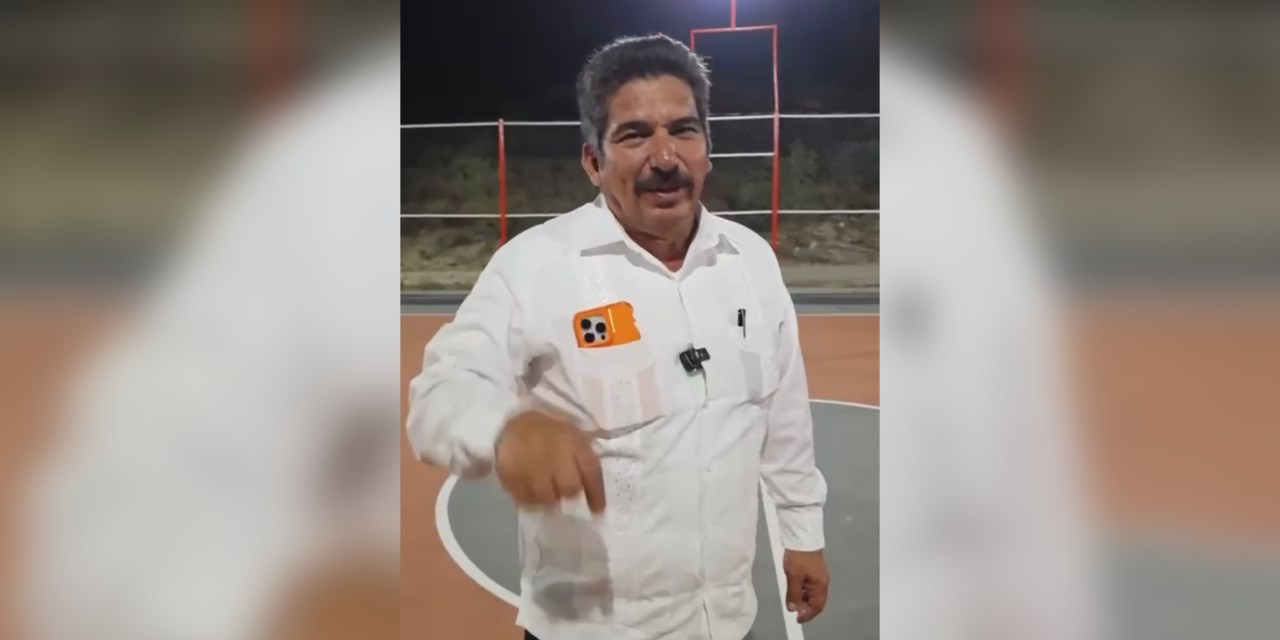 FRANCISCO ESQUIVEL INAUGURA CANCHA REHABILITADA EN LA COLONIA EL RODEO