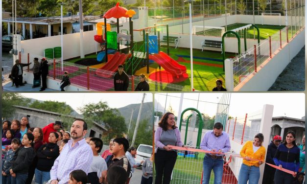 REYNALDO CANTÚ ENTREGA ÁREA DE CONVIVENCIA PARA FAMILIAS DE ABASOLO