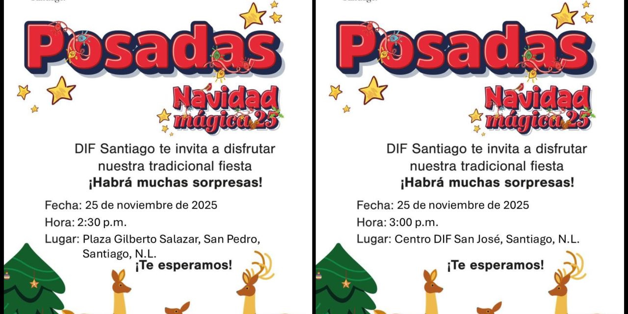 DAVID DE LA PEÑA INVITA A VECINOS DE SANTIAGO A SU “NAVIDAD MÁGICA 2025”