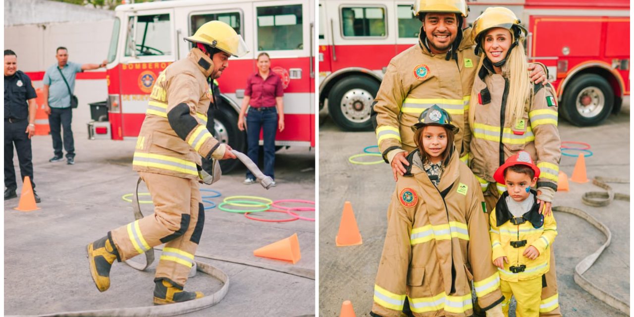 JESÚS NAVA SE UNE A BOMBEROS EN UNA JORNADA FAMILIAR EN SANTA CATARINA
