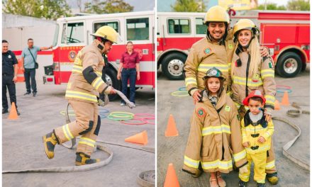 JESÚS NAVA SE UNE A BOMBEROS EN UNA JORNADA FAMILIAR EN SANTA CATARINA