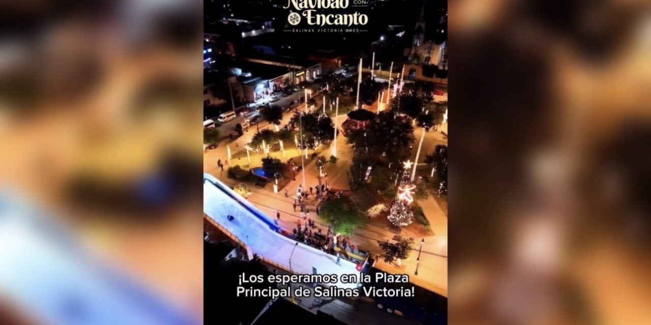 RAÚL CANTÚ PRESENTA TOBOGÁN NAVIDEÑO COMO NUEVA ACTIVIDAD FAMILIAR EN SALINAS VICTORIA