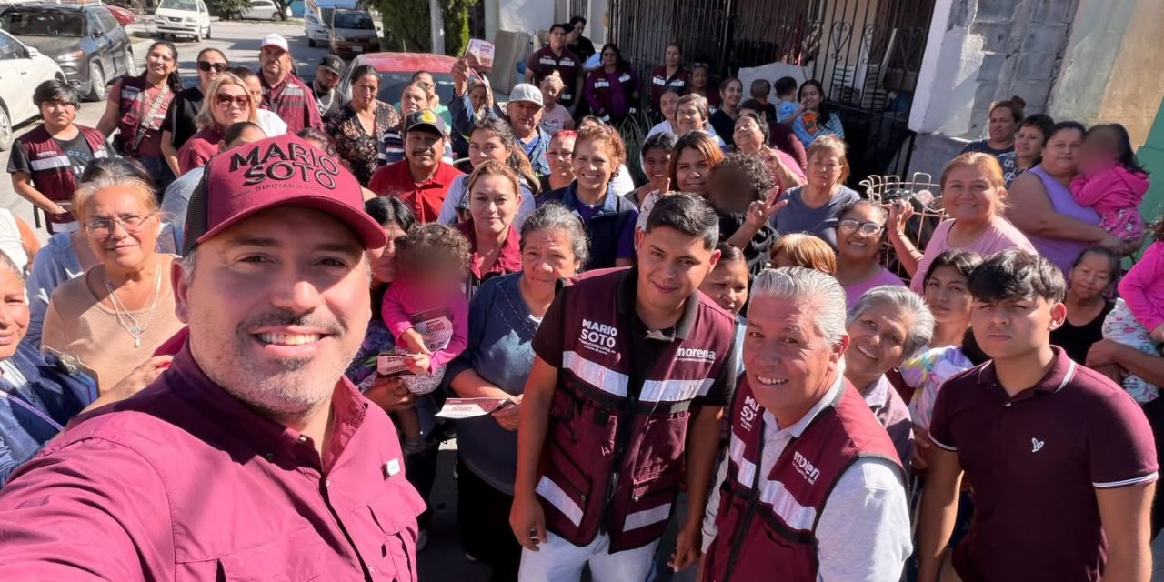 MARIO SOTO ESQUER REFUERZA CERCANÍA CON FAMILIAS DE GARCÍA DURANTE RECORRIDO DOMINICAL
