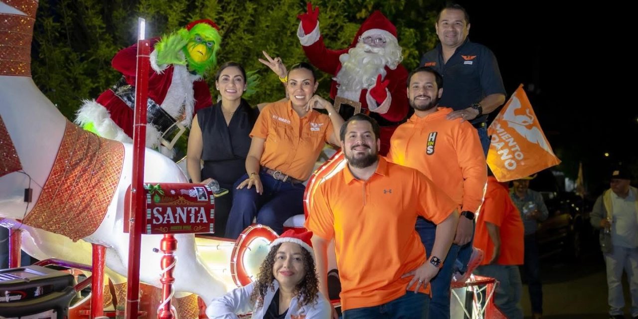 ALE MORALES LLEVA ESPÍRITU NAVIDEÑO A LA VICENTE GUERRERO CON RECORRIDO EN TRINEO