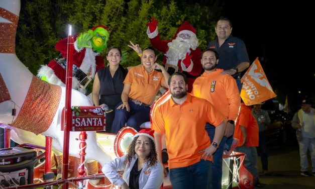 ALE MORALES LLEVA ESPÍRITU NAVIDEÑO A LA VICENTE GUERRERO CON RECORRIDO EN TRINEO