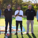 DAVID DE LA PEÑA INAUGURA CANCHA DE FÚTBOL 7 Y REHABILITA ESPACIOS EN SANTIAGO