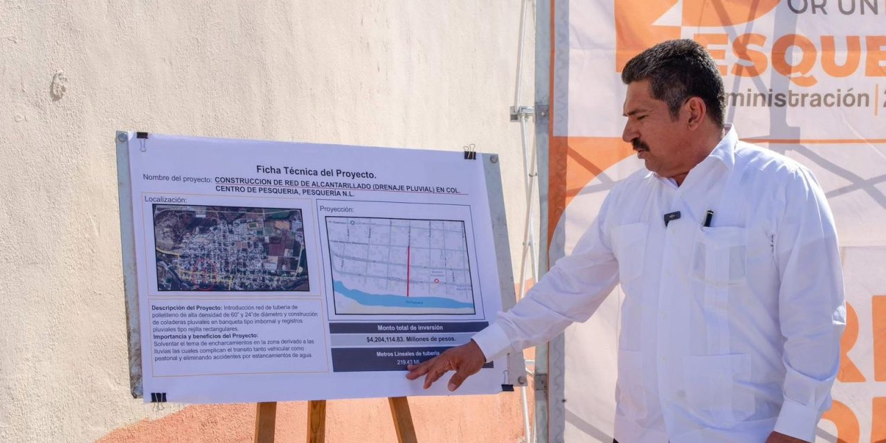FRANCISCO ESQUIVEL ARRANCA TRES NUEVAS OBRAS DE INFRAESTRUCTURA EN PESQUERÍA