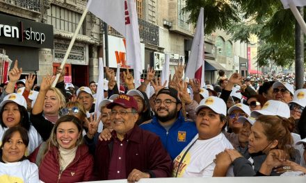 ANDRÉS MIJES Y ANYLÚ BENDICIÓN SE UNEN A LA CONVOCATORIA MASIVA DE SHEINBAUM EN EL ZÓCALO