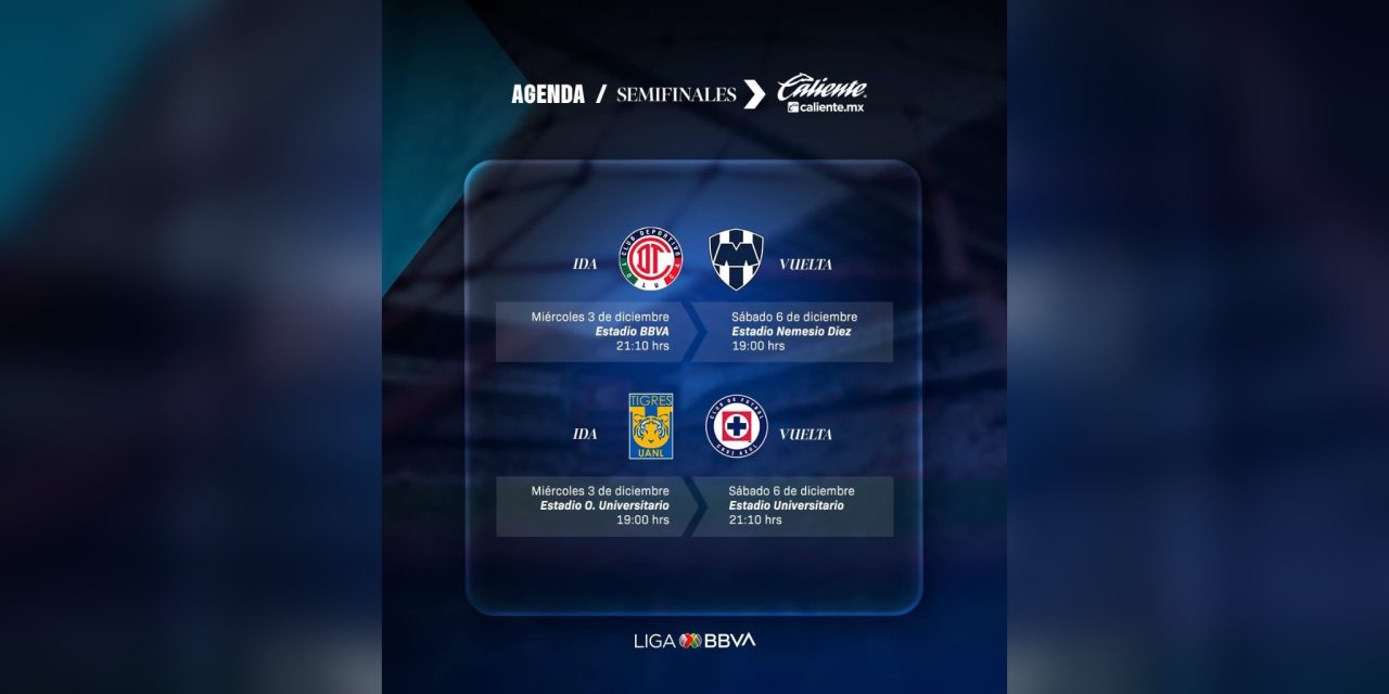 LA LIGA MX ANUNCIA HORARIOS OFICIALES PARA LAS SEMIFINALES DEL TORNEO APERTURA 2025
