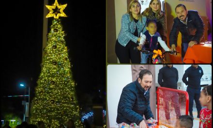 REYNALDO CANTÚ CELEBRA CON LA COMUNIDAD UNA NOCHE DE LUCES, NAVIDAD Y CONVIVENCIA FAMILIAR