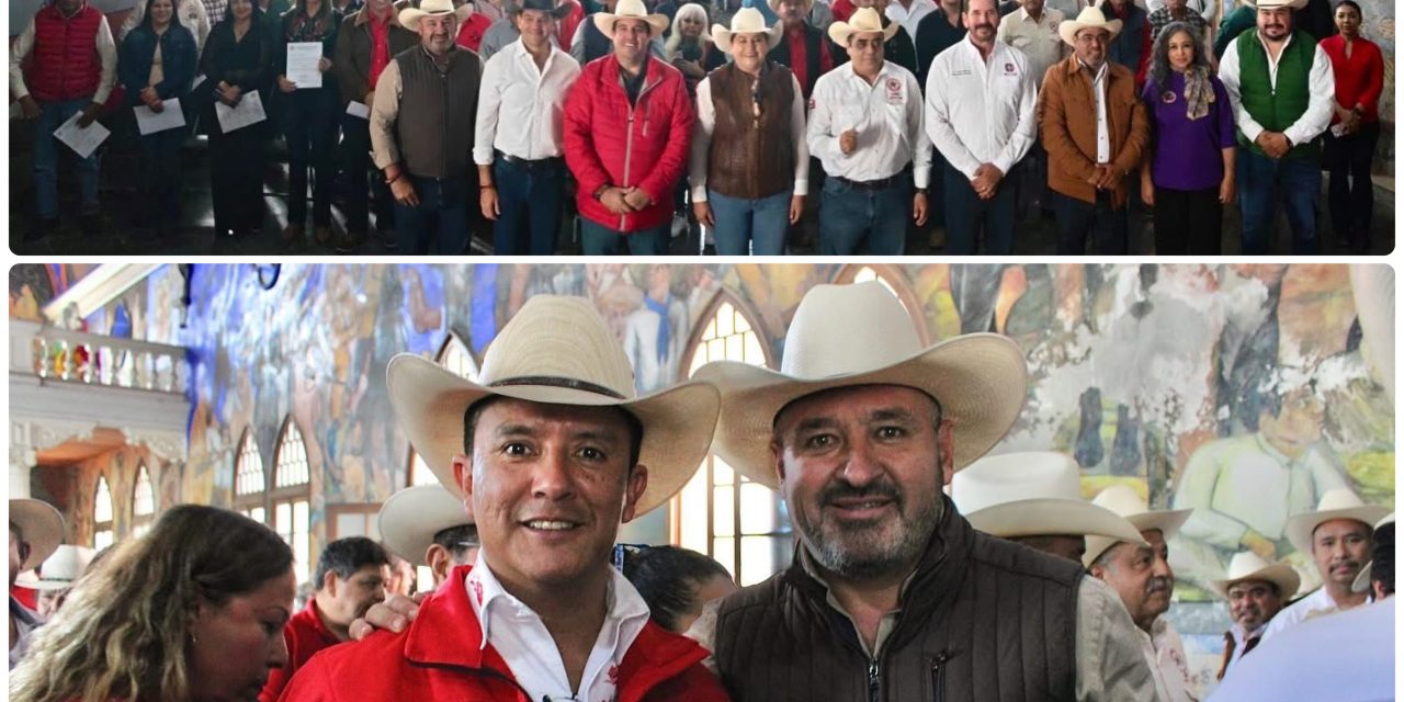 JOSÉ LUIS GARZA OCHOA Y JAVIER CABALLERO ACOMPAÑAN TOMA DE PROTESTA DE COMITÉS DE LA CNC EN NUEVO LEÓN