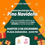 DAVID SÁNCHEZ ENCABEZA EL GRAN ENCENDIDO DEL PINO NAVIDEÑO EN GENERAL TERÁN