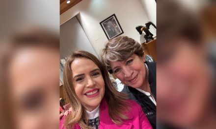 CLARA LUZ FLORES SE REÚNE CON LA GOBERNADORA DEL ESTADO DE MÉXICO DELFINA GÓMEZ ÁLVAREZ