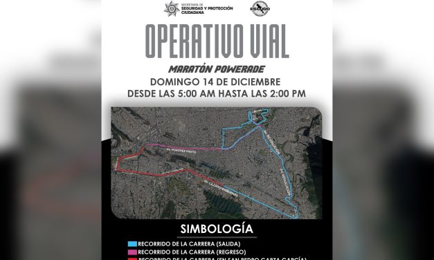 MARATÓN POWERADE MONTERREY 2025 GENERARÁ CIERRES VIALES DESDE LA MADRUGADA