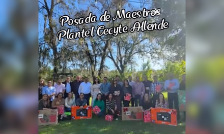 LUIS CAVAZOS CELEBRA POSADA NAVIDEÑA CON DOCENTES DEL CECyTE DE ALLENDE