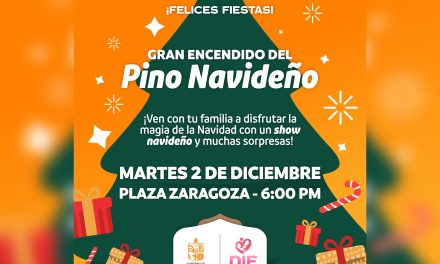 DAVID SÁNCHEZ ENCABEZA EL GRAN ENCENDIDO DEL PINO NAVIDEÑO EN GENERAL TERÁN