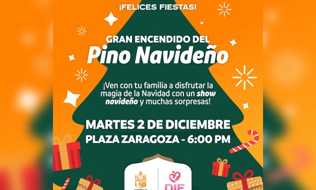 DAVID SÁNCHEZ ENCABEZA EL GRAN ENCENDIDO DEL PINO NAVIDEÑO EN GENERAL TERÁN