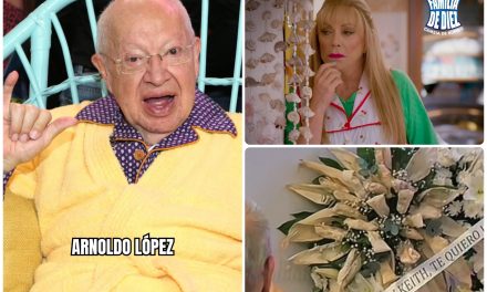 ZULLY KEITH HOMENAJEA A EDUARDO MANZANO CON CORONA DE HOJAS DE TAMAL